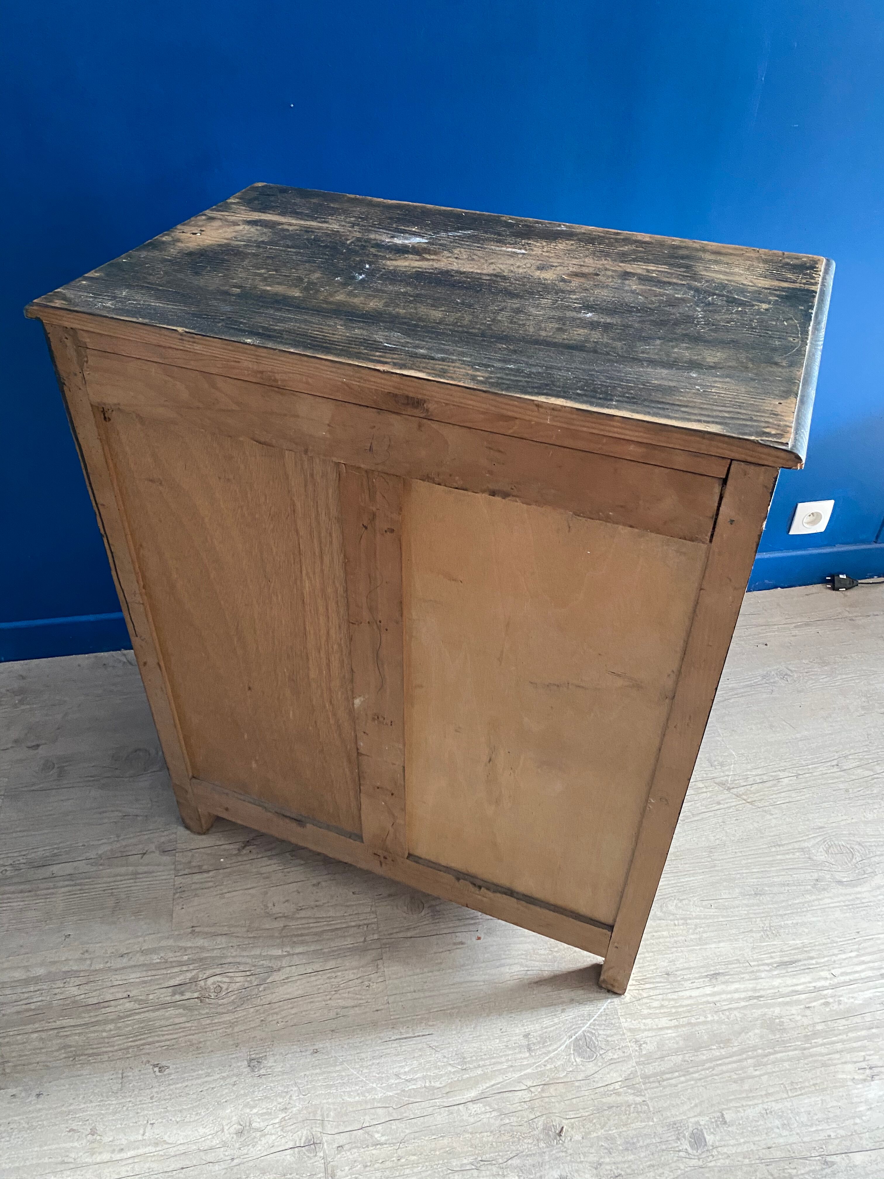 Old patinated craft furniture