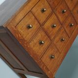 Dutch Oak Apothecary / Filing Cabinet, 1930s