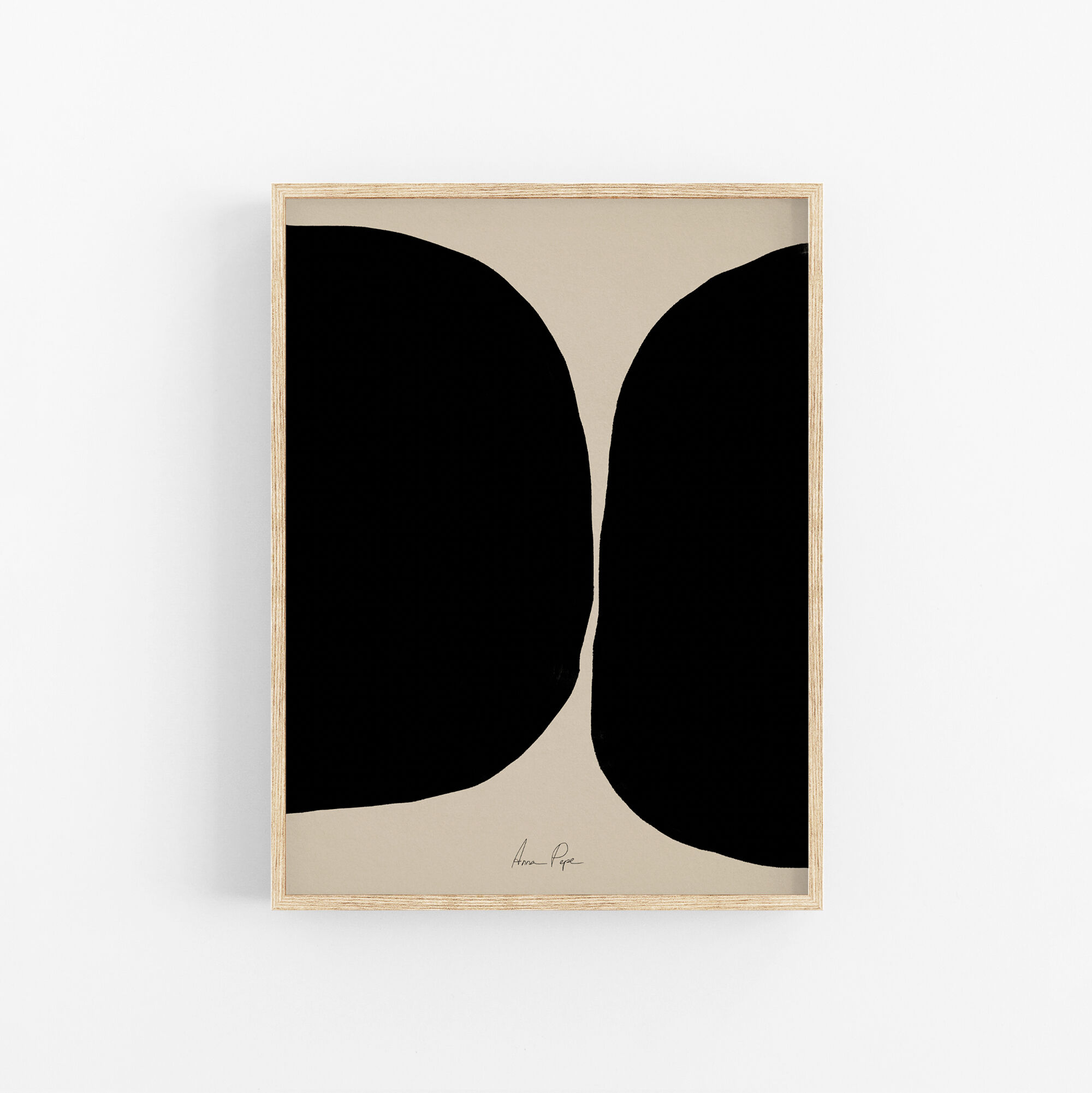 Framed abstract giclee art print 50x70cm