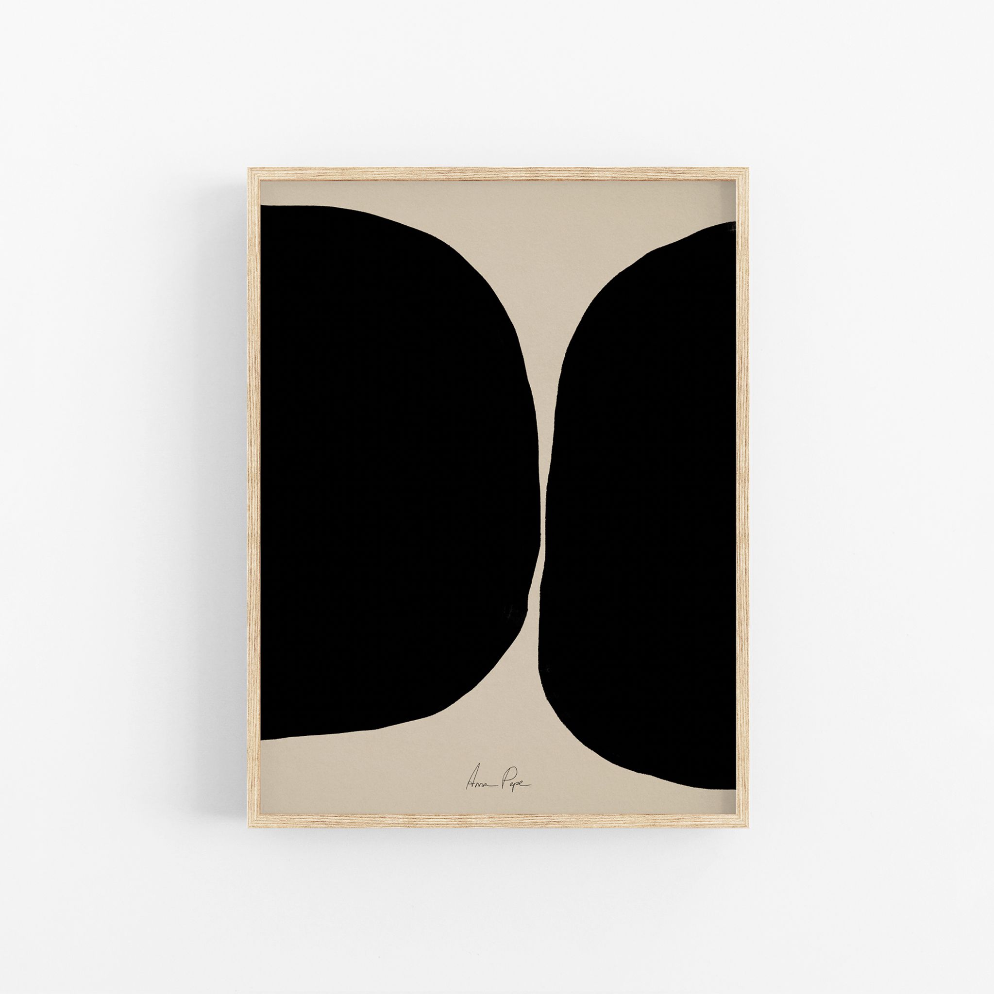 Framed abstract giclee art print 50x70cm