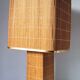 Bedside lamp in raffia