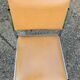 Paire de chaises années 70 cuir & vinyle