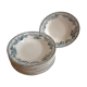Set of 12 deep terre de fer plates