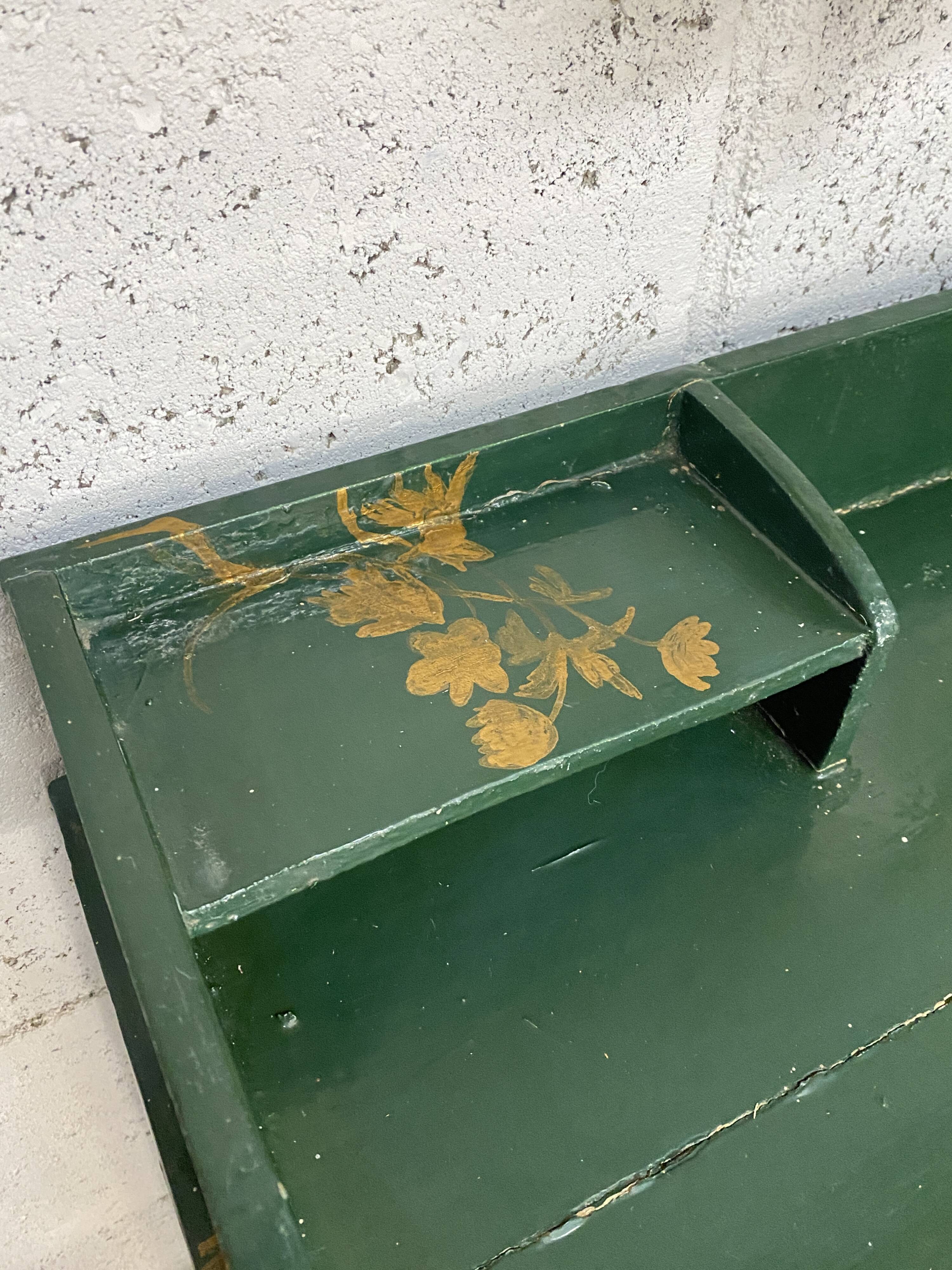 Patinated hairdresser's cabinet