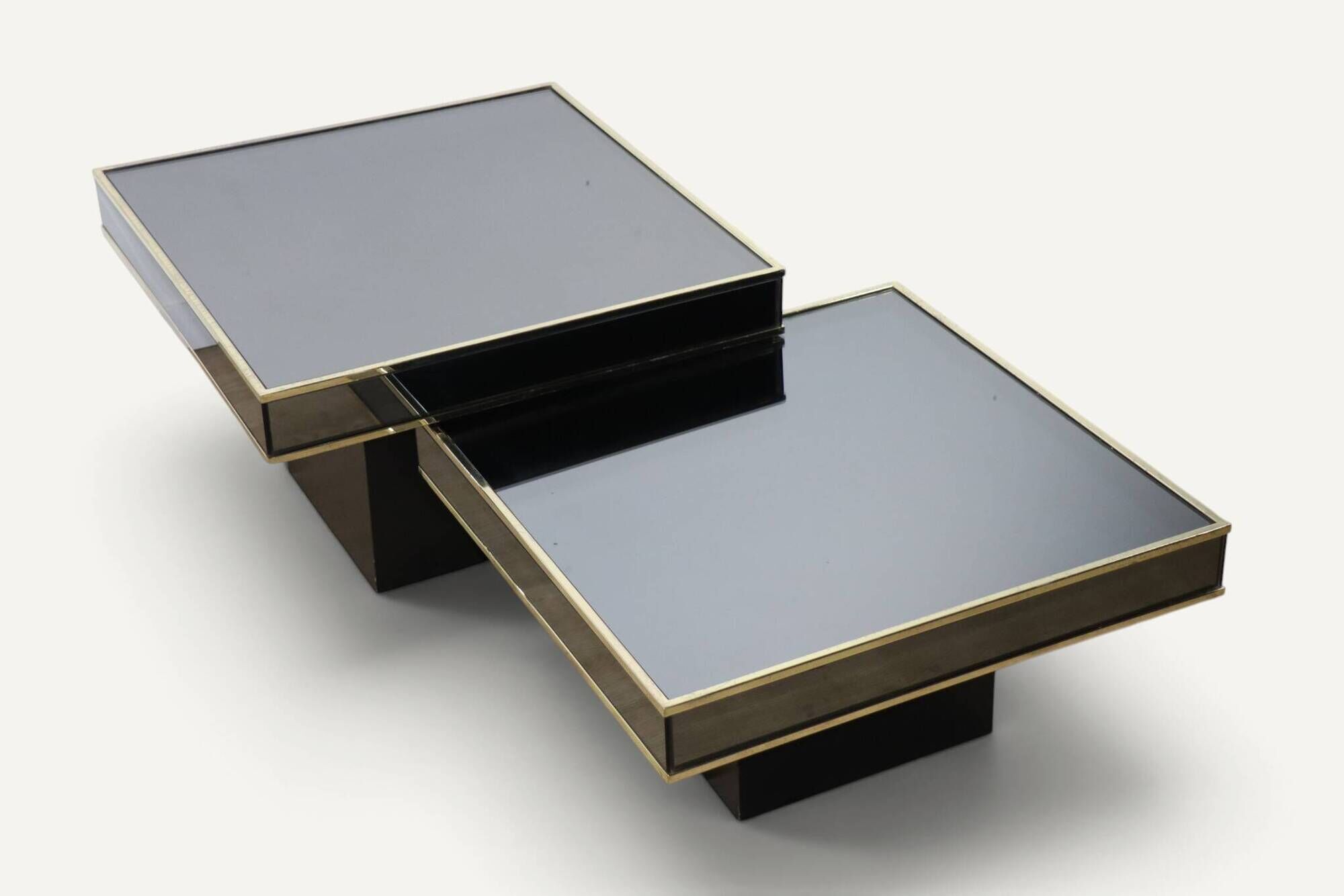 Modular coffee tables edition Cidue, by Willy Rizzo from the 1970s.