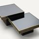 Modular coffee tables edition Cidue, by Willy Rizzo from the 1970s.