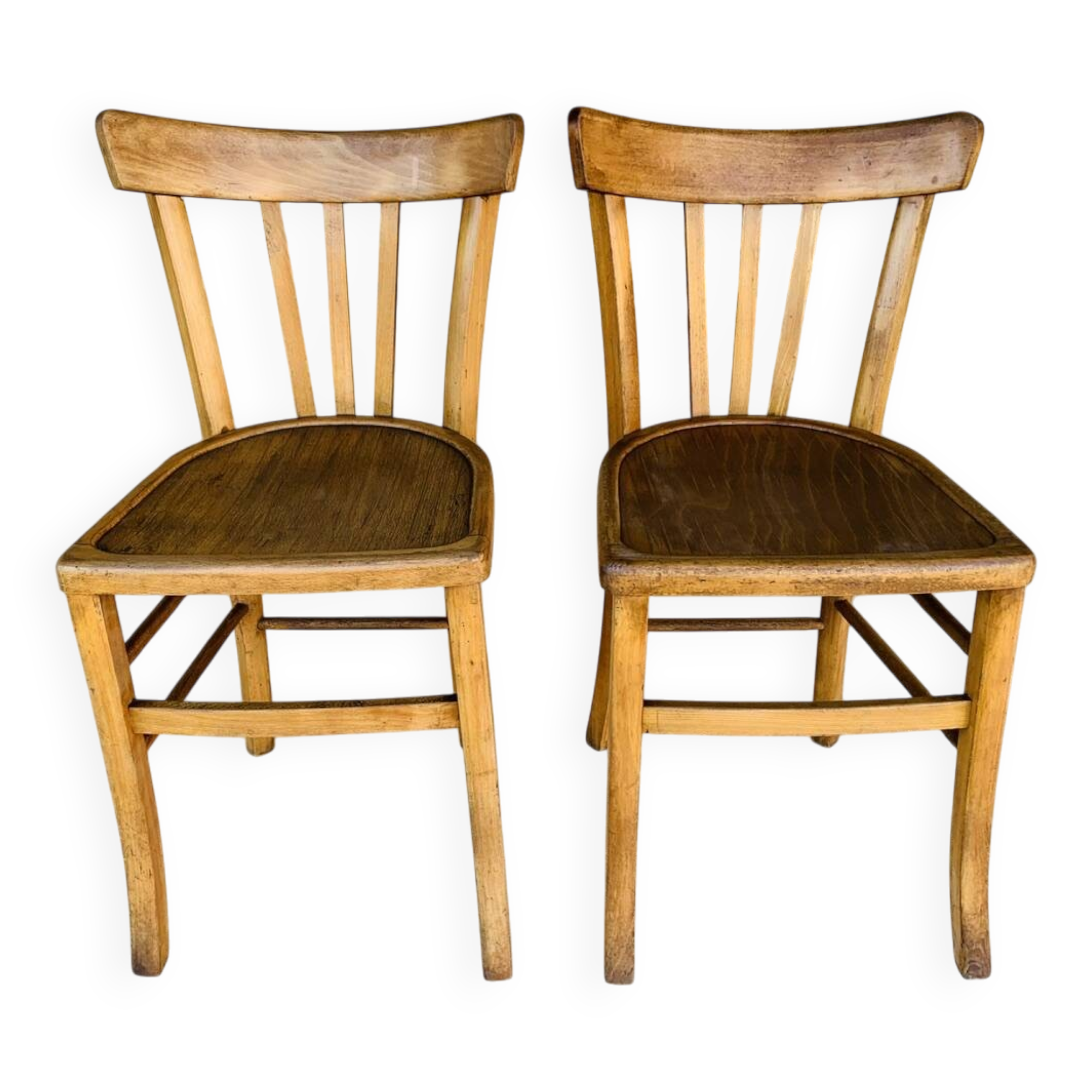 Pair of bistro chairs by Luterma, circa 50-60