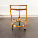 Rattan service cart