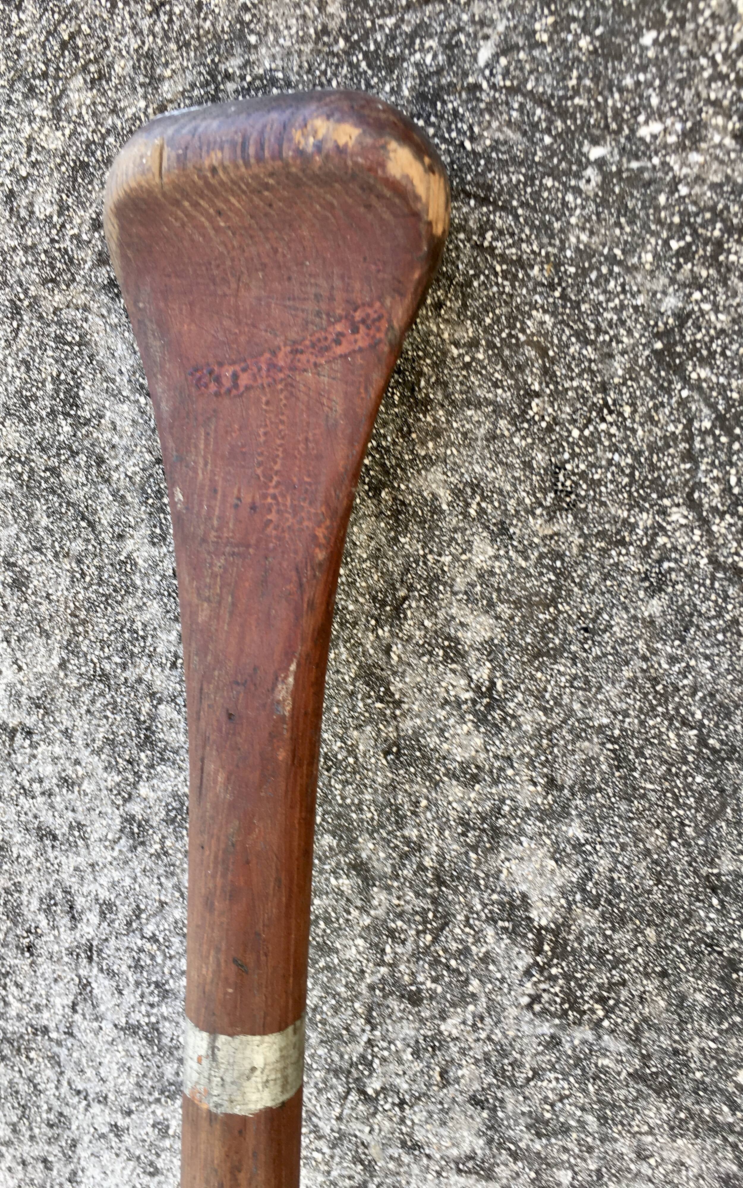 Pair of vintage wooden oars