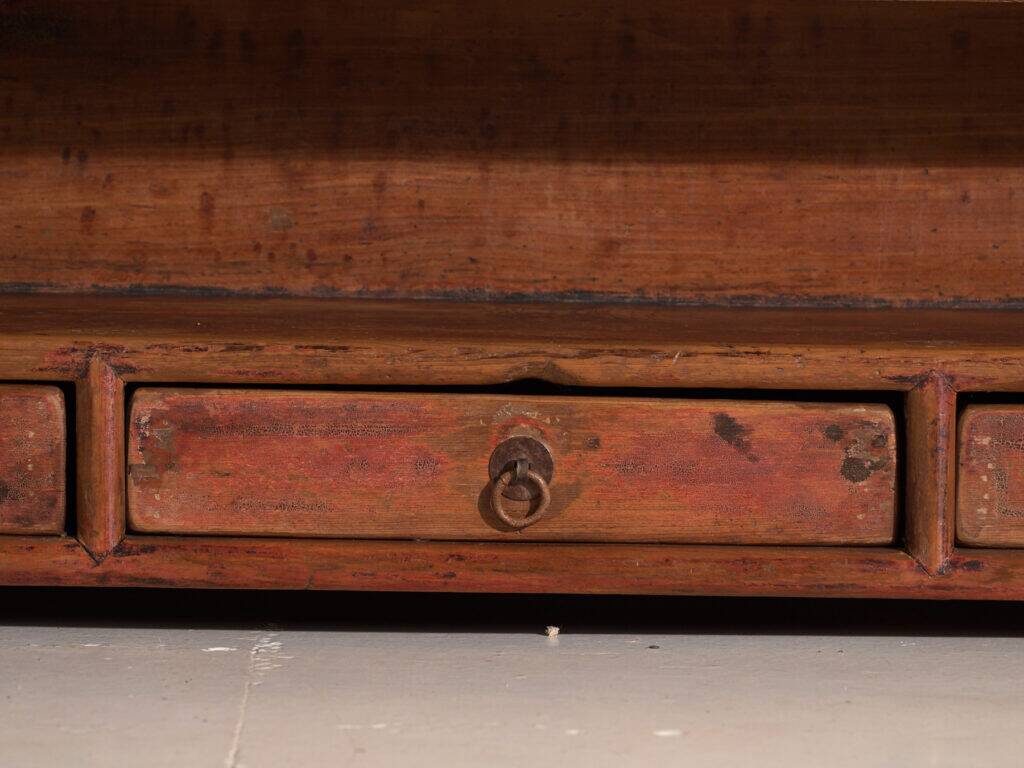 Antique low elm wood furniture – China, around 1900