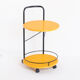 Serving table lacquered iron, france, 80s