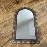 Vintage brass mirror