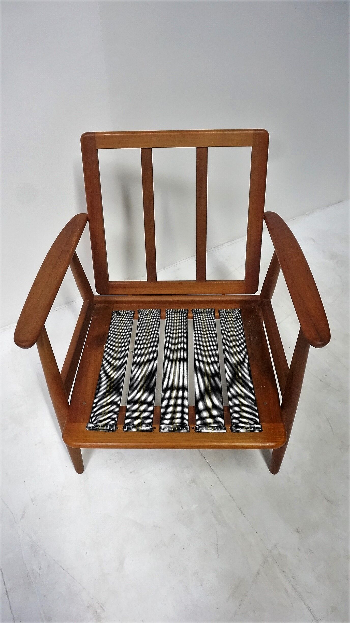 Scandinavian armchair in solid teak