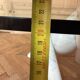 Dining table with glass top and marble base, Ligne Roset.