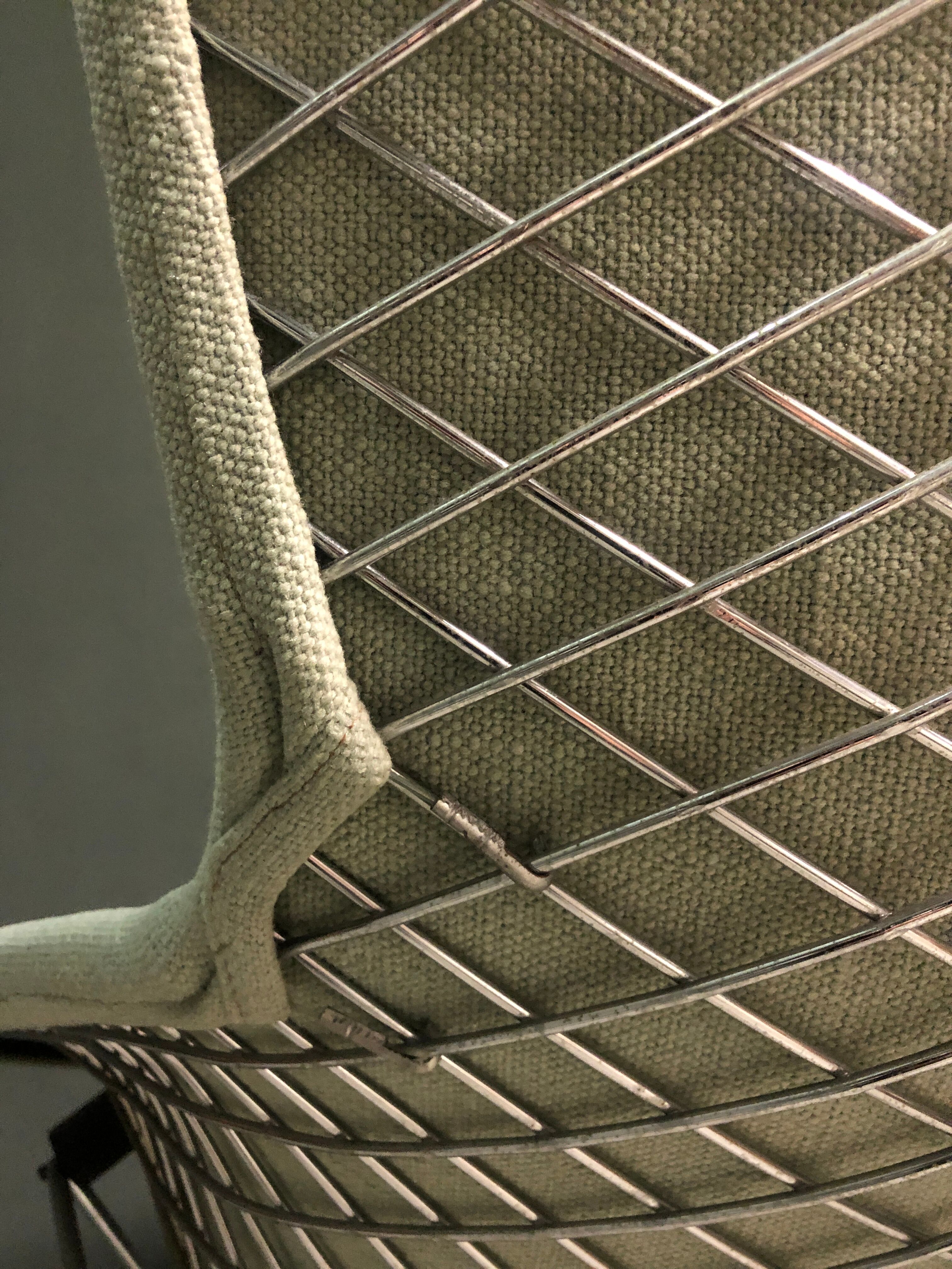 Bird chair and footstool by Harry Bertoia, Knoll