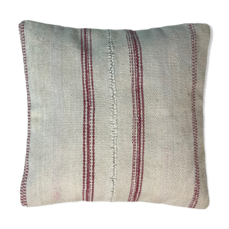 Vintage turkish kilim cushion cover, 40 x 40 cm