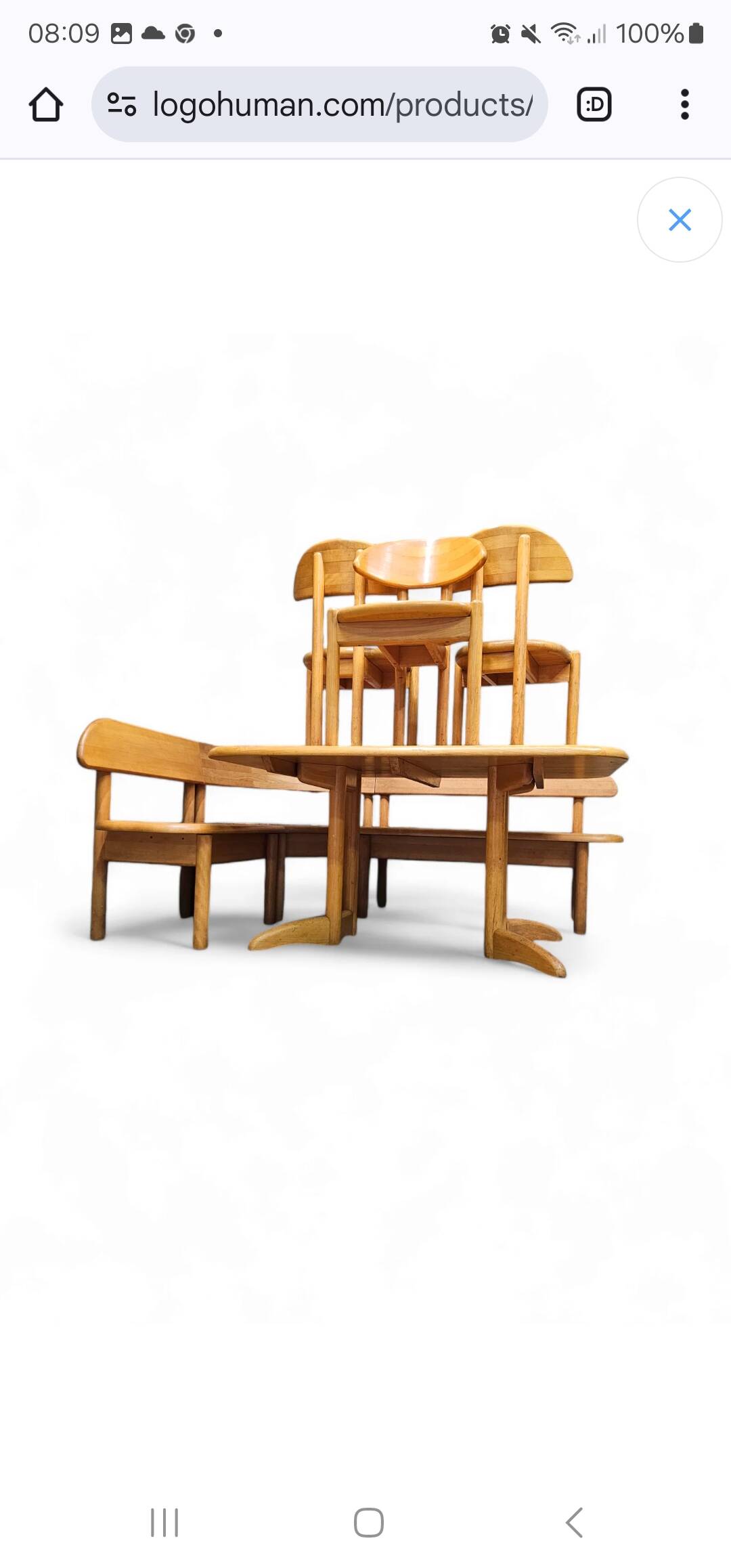 Very rare Ansager mobler set, table , sofa 3x chairs / corner bench