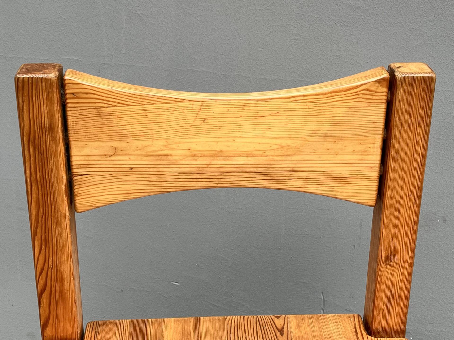 pine wood chair by Ilmari Tapiovaara, 1960s