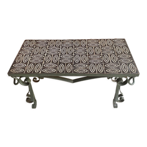 table basse fer forgé