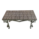 Table basse fer forgé céramique