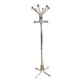 Chrome-plated metal coat rack, 1970s-1980s