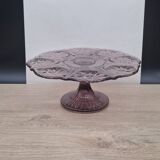 Cake dish, purple glass tart, Manage Belgium