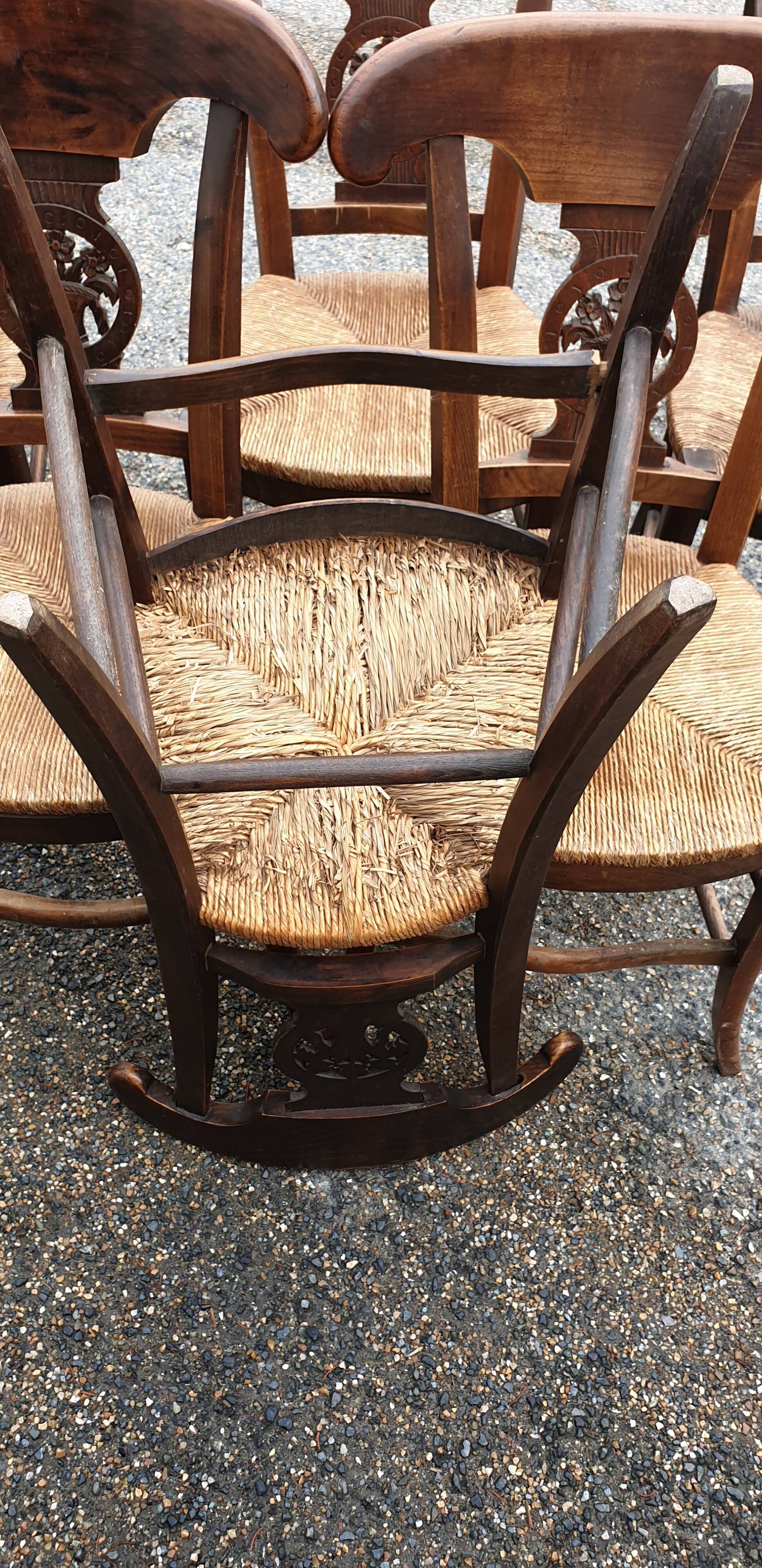 6 mulched chairs empire