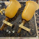 Pairs of Murano wall sconces, 20th century