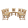 Henning Kjærnulf dining chairs, oak, Danish design, 1960s