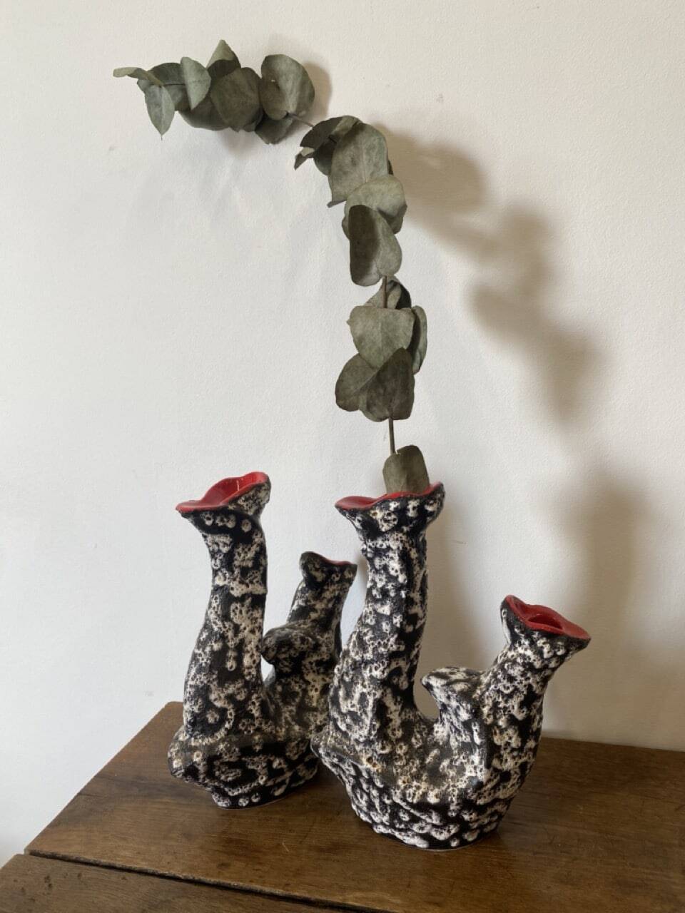 Paire de vases Vallauris, modèle A84, FAT LAVA