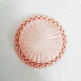 Pink glass bowl