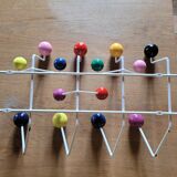 Multicoloured wall coat rack Hang it all Eames