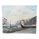 Oil on canvas "a small quiet port" 1980s