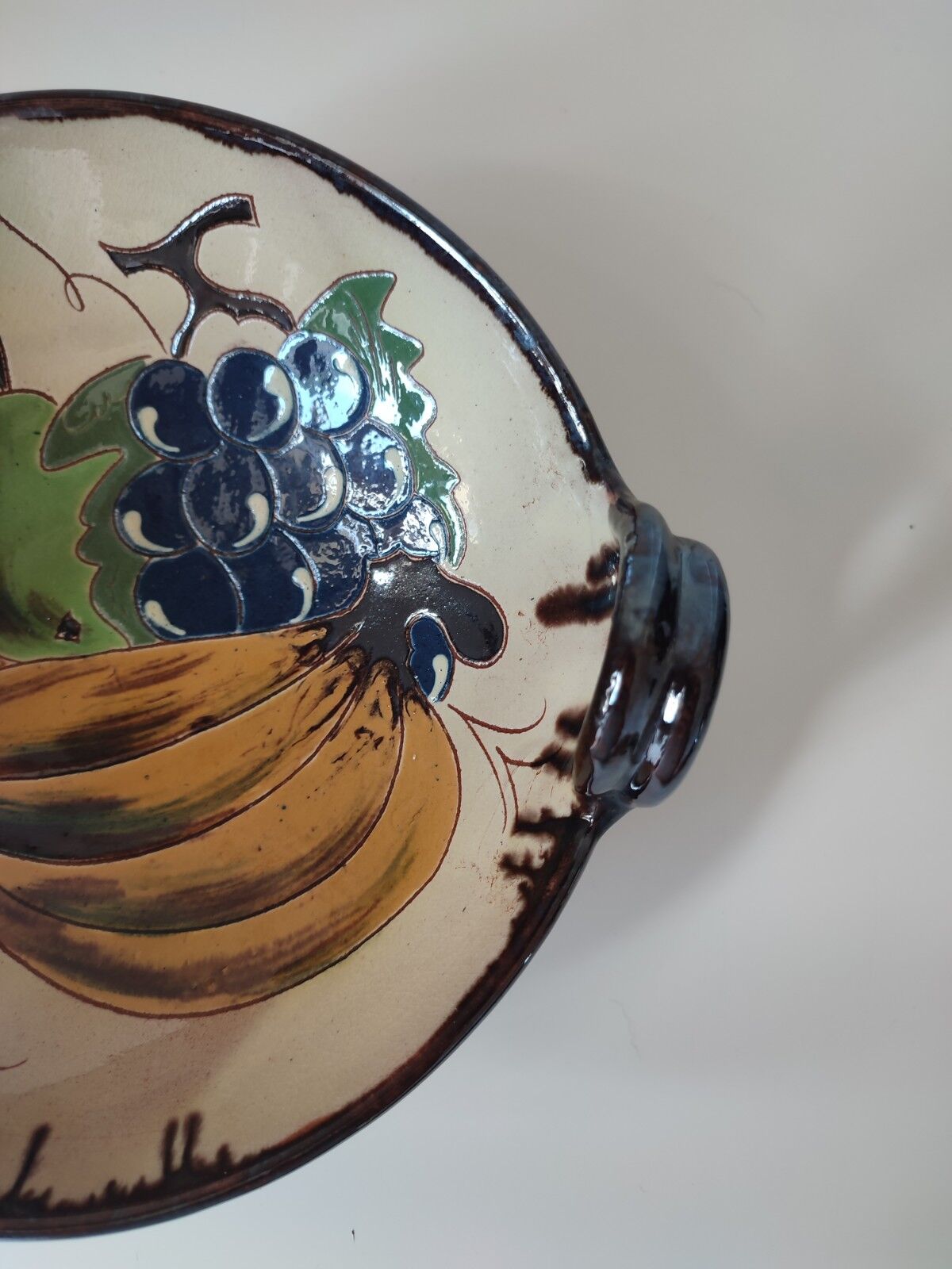 Glazed terracotta bowl