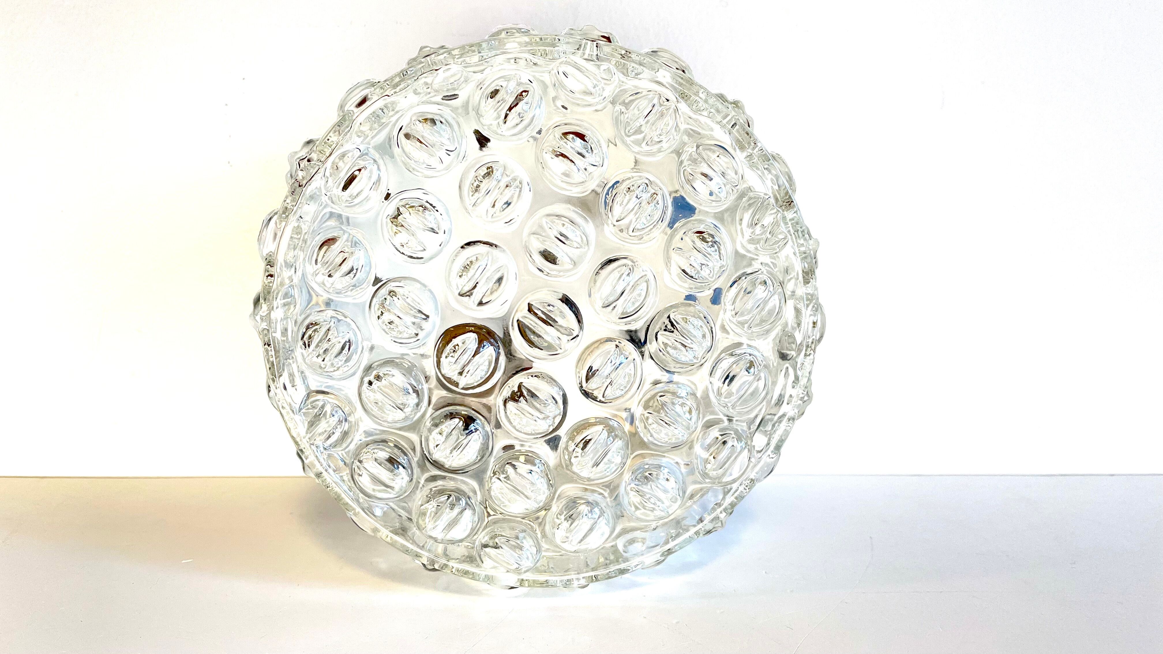 Ceiling lamp geometric design years 60s