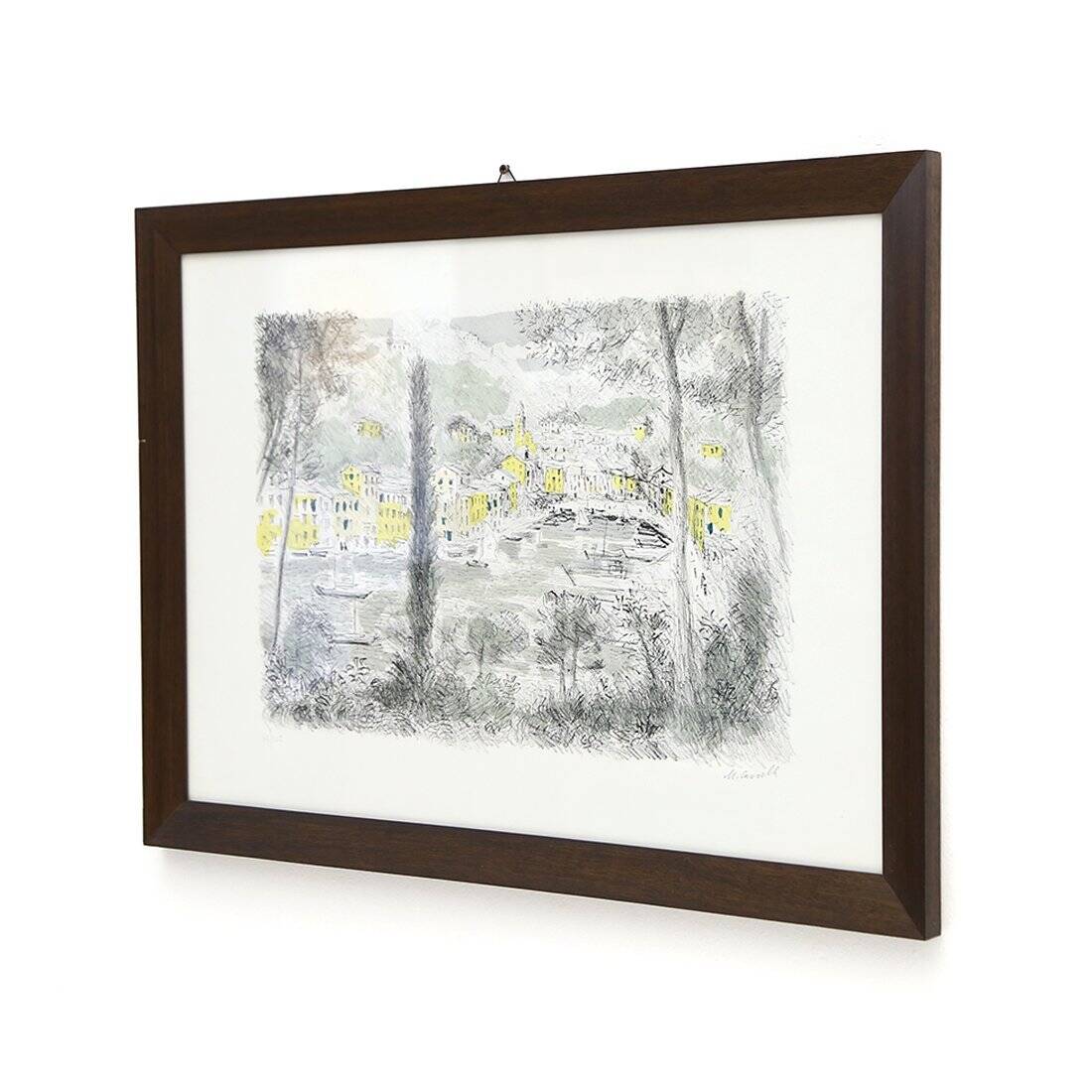 Michele Cascella, Portofino, 1960s, lithograph