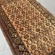 Old faded terracotta rug | Turkmen tribal wool rug