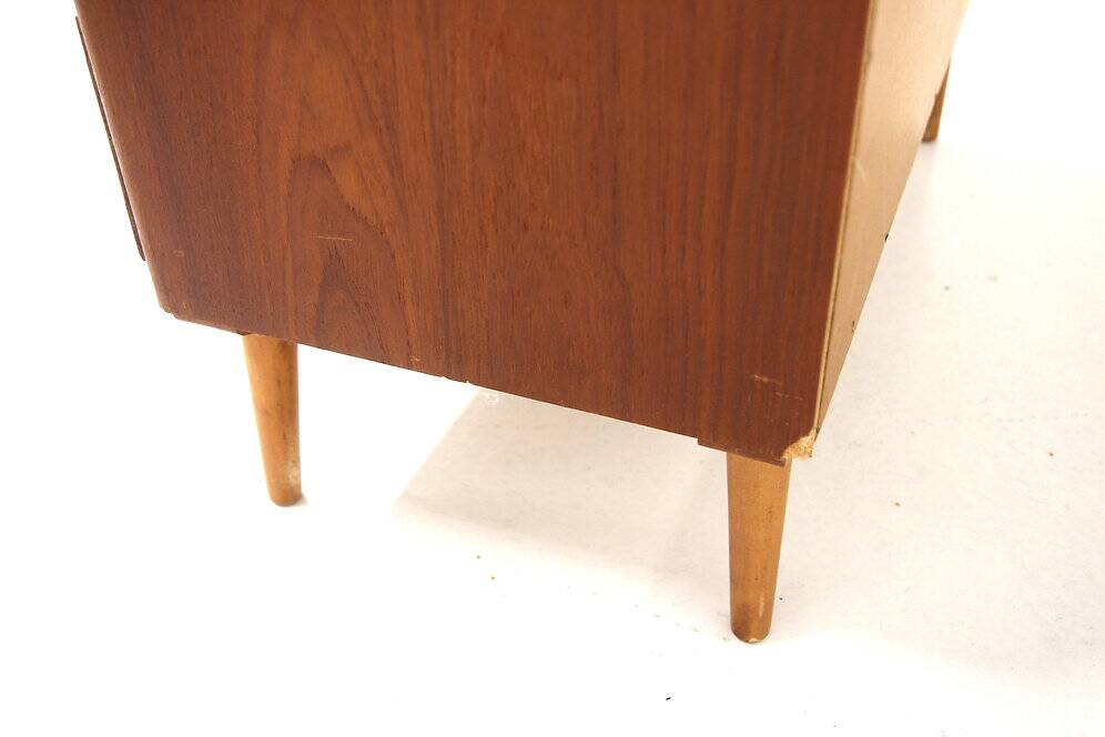 Commode scandinave "tallboy" en teck, Suède, 1950