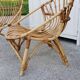 Paire de fauteuils en rotin vintage