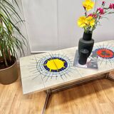 Colorful ceramic coffee table