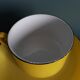 Tasses et soucoupe Saint Amand céramique jaune