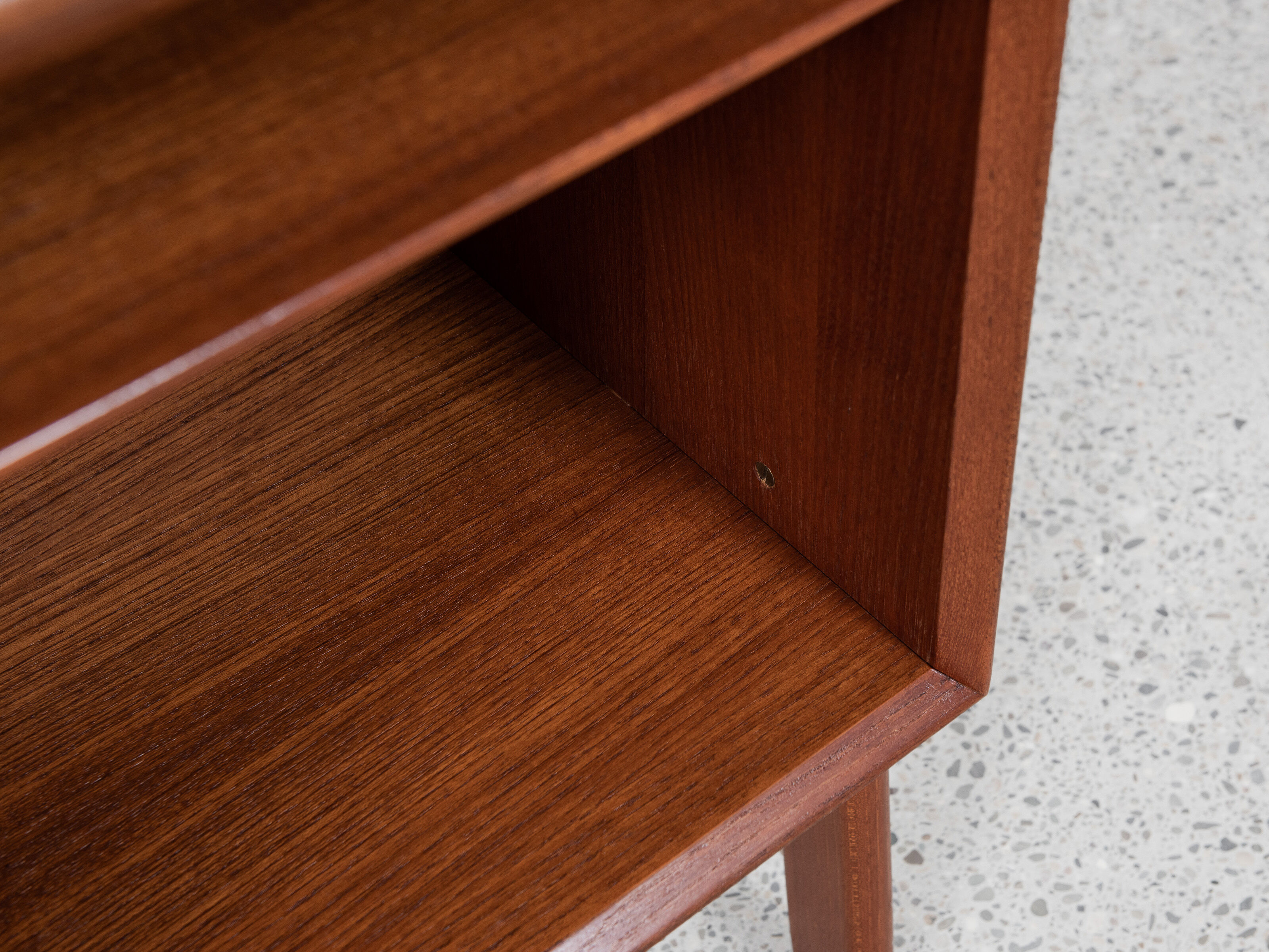 Midcentury Danish desk known Model 75 in teak by Omann Jun 1960s