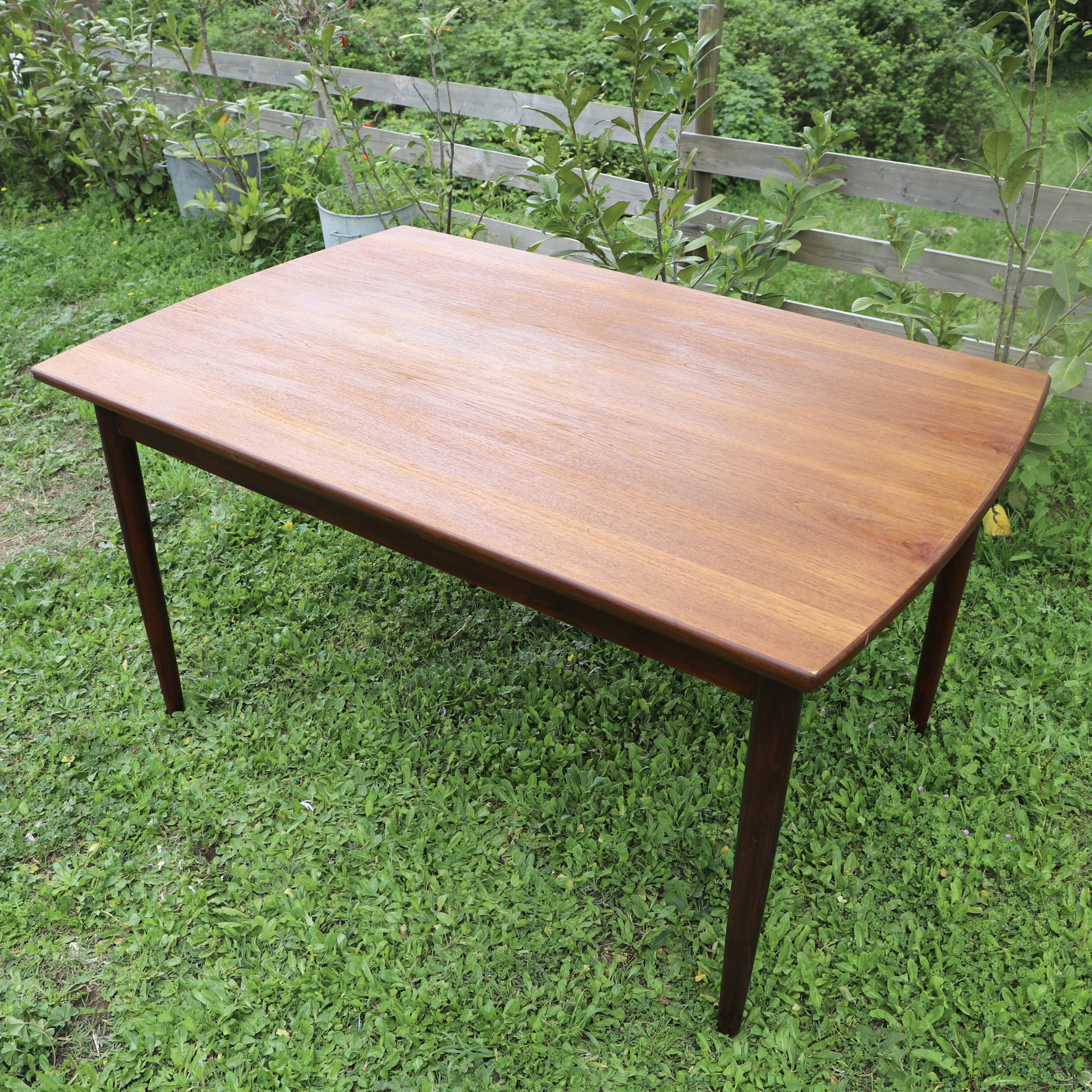 Vintage extension teak table, 1960s