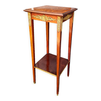 Old pedestal table style louis xvi marquetry