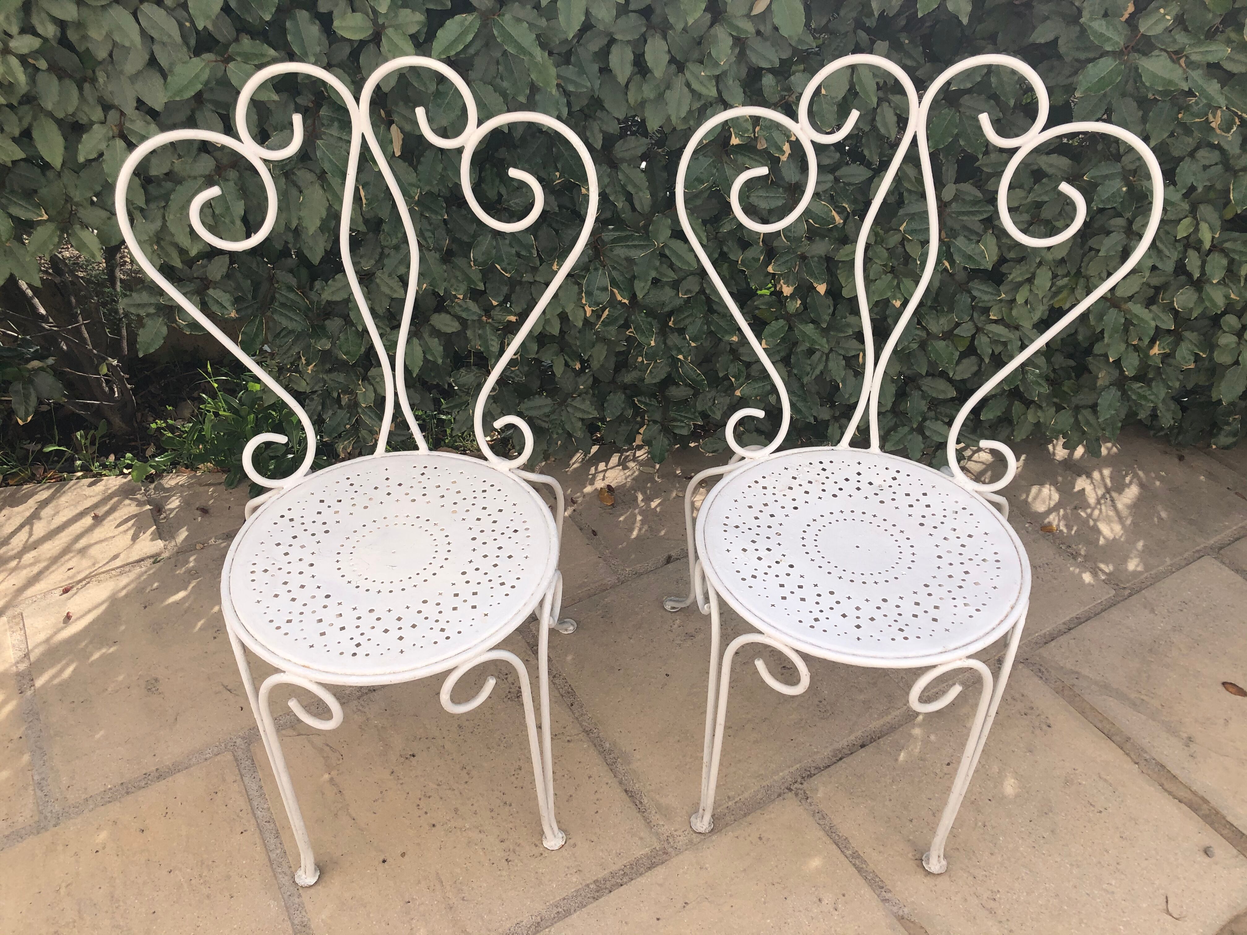 Wrought iron chairs