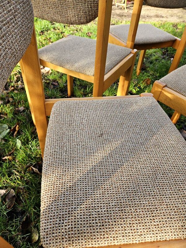 4 chaises scandinaves, années 1950-70