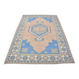 Vintage handmade floral rug sku3431