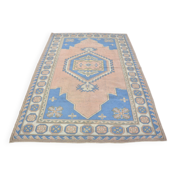 Vintage handmade floral rug sku3431