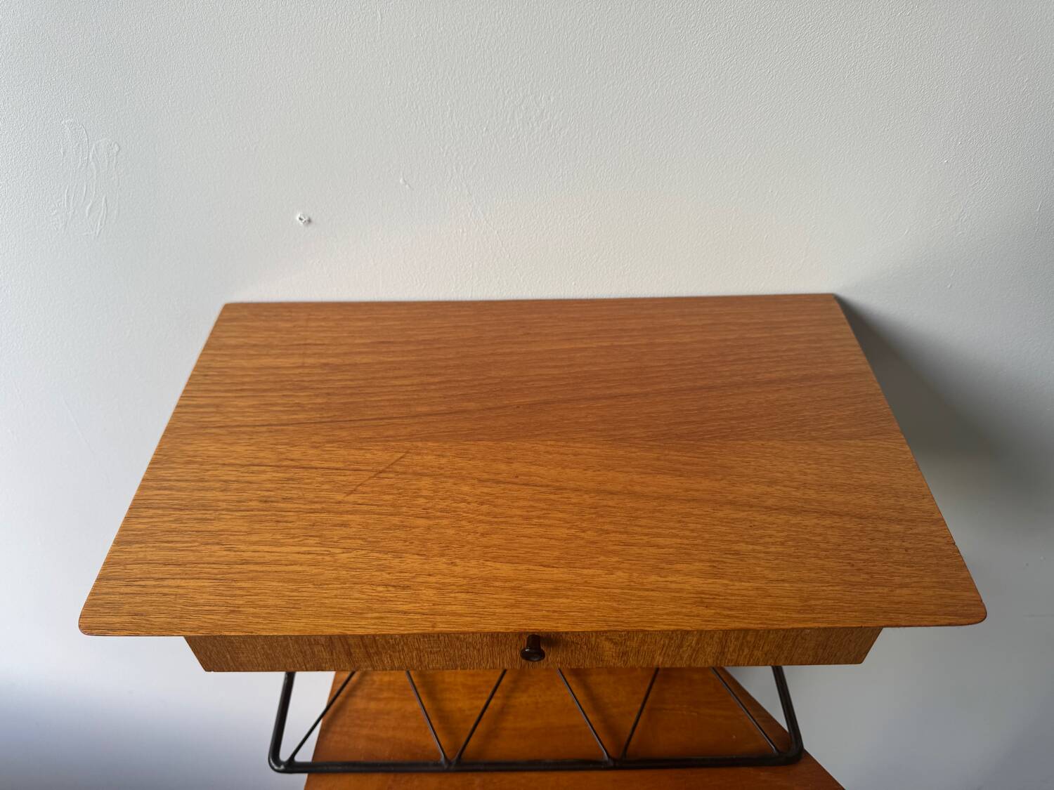 Vintage floating wall shelf in Norwegian teak, 1960s