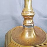 Bougeoir  bronze doré à binet percé XVII siècle